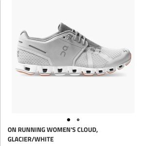 ON RUNNING WOMEN'S CLOUD, GLACIER/WHITE